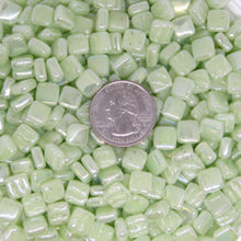 Load image into Gallery viewer, 01-i Pastel Green Kismet 8mm Loose Tile