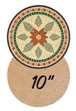 Load image into Gallery viewer, Circle 10" Mosaic Backer (pre-drilled for hangable kit) 1/2" thick