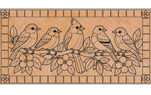 Load image into Gallery viewer, 11" x 17" Rectangular Mosaic Tray Insert – Birds on a Branch