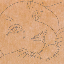 Load image into Gallery viewer, Leopard with Pattern 12"x12" (pre-drilled for hanging kit)