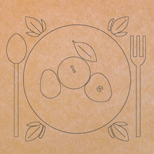 Load image into Gallery viewer, Fruit Plate with Pattern 12" x 12" (pre-drilled for hanging kit)
