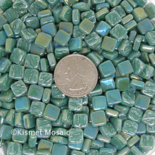 Load image into Gallery viewer, 15-i Teal Green Kismet 8mm Loose Tile