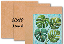 Load image into Gallery viewer, 20" x 20" 3-Pack Waterproof Mosaic Backer