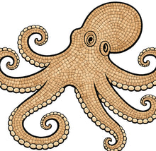 Load image into Gallery viewer, Octopus with Pattern 24"x20" (pre-drilled for hanging kit)