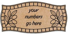 Load image into Gallery viewer, 8" x 16" George Street Personalized Waterproof Mosaic House Number Plaque