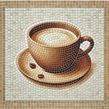 Load image into Gallery viewer, Espresso with Pattern 8"x8"  (pre-drilled for hanging kit)