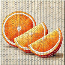 Load image into Gallery viewer, Orange Slices with Pattern 8"x8"  (pre-drilled for hanging kit)