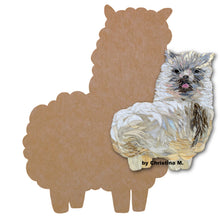 Load image into Gallery viewer, Alpaca 12.5"x14.5" (pre-drilled for hanging kit)