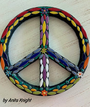 Load image into Gallery viewer, Peace Sign 12" (pre-drilled for hanging kit)