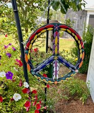 Load image into Gallery viewer, Peace Sign 12" (pre-drilled for hanging kit)