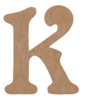 Load image into Gallery viewer, Letter K Mosaic Backer with Sawtooth