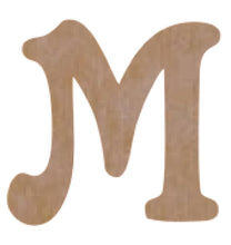 Load image into Gallery viewer, Letter M Mosaic Backer with Sawtooth