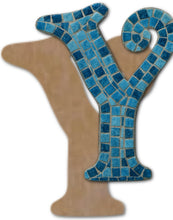 Load image into Gallery viewer, Letter Y Mosaic Backer with Sawtooth