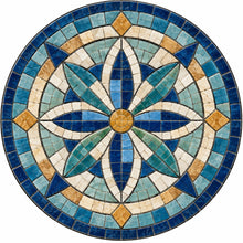 Load image into Gallery viewer, Geometric Candle Platform Laser-Printed Waterproof Mosaic Backer