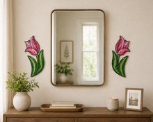 Load image into Gallery viewer, 12" Tulip Accent Pair Waterproof Mosaic Backer
