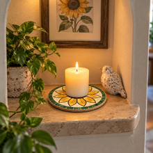 Load image into Gallery viewer, 6" Set of 4 Candle Platforms Laser-Printed Waterproof Mosaic Backer