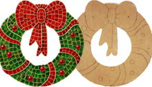 Load image into Gallery viewer, Wreath 16" Mosaic Backer with Pattern (pre-drilled for hangable)