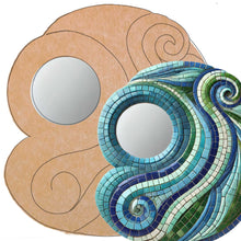 Load image into Gallery viewer, 13-1/2" Circle Motiff-1 Skeewbacker & Pattern with 4" Acrylic Mirror