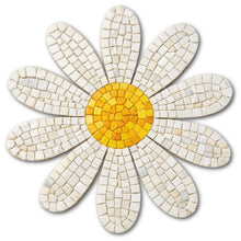 Load image into Gallery viewer, Daisy Mosaic Backer (pre-drilled for hangable & stakeable kit)