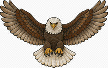 Load image into Gallery viewer, 15" x 24" Eagle in Flight Laser-Printed Waterproof Mosaic Backer