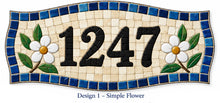 Load image into Gallery viewer, 8" x 16" George Street Personalized Waterproof Mosaic House Number Plaque