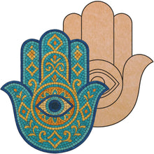 Load image into Gallery viewer, Hamsa Hand (pre-drilled for hanging kit)