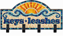 Load image into Gallery viewer, 8" x 16" Keys and Leashes Sun and Wave Plaque