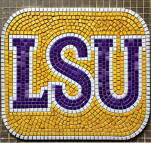 Load image into Gallery viewer, LSU 12"x12" (pre-drilled for hanging kit)