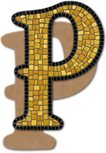 Load image into Gallery viewer, Letter P Mosaic Backer with Sawtooth