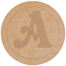 Load image into Gallery viewer, 12" Round Letter A Monogram Waterproof Mosaic Backer