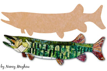 Load image into Gallery viewer, Muskie 34" x 11"  (pre-drilled for hanging kit)