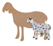 Load image into Gallery viewer, Goat 12" (pre-drilled for hanging kit)