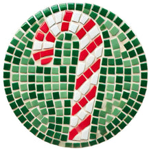 Load image into Gallery viewer, 4" Round Ornament Mosaic Backer & Hook (with 1 hole pre-drilled) 1/2" thick