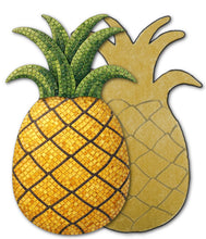 Load image into Gallery viewer, Pineapple Mosaic Backer with Pattern (pre-drilled for hangable & stakeable kits)