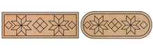 Load image into Gallery viewer, Geometric Mosaic Table Runner – Laser Printed Skeewbacker