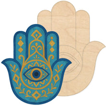 Load image into Gallery viewer, Hamsa Hand Multi-Art Backer with Pattern 12"x10.5"