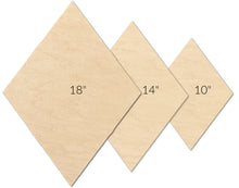 Load image into Gallery viewer, Diamond Shapes Multi-Art Shape (1/4" thick wood) - choose size
