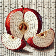 Load image into Gallery viewer, Apple Slices with Pattern 8"x8"  (pre-drilled for hanging kit)