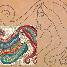 Load image into Gallery viewer, Beauty 14"x14" with Pattern (pre-drilled for hanging kit)