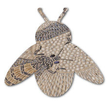 Load image into Gallery viewer, Bee Mosaic Backer (pre-drilled for hangable & stakeable kit)