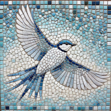 Load image into Gallery viewer, Bird in Flight with Pattern 12" x 12" (pre-drilled for hanging kit)