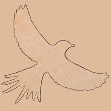 Load image into Gallery viewer, Bird in Flight with Pattern 12" x 12" (pre-drilled for hanging kit)