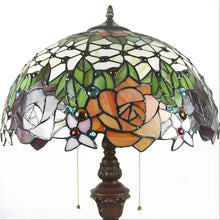 Load image into Gallery viewer, Antique Tiffany-Style Lamp Shades in Blooming Rose Glass