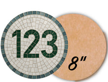 Load image into Gallery viewer, Circle 8" Mosaic Backer (pre-drilled for hangable kit) 1/2" thick