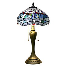Load image into Gallery viewer, Colorful Dragonfly Tiffany Lamp Original