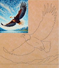 Load image into Gallery viewer, Eagle 14"x16" with Pattern (pre-drilled for hanging kit)