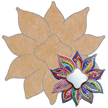 Load image into Gallery viewer, 17" Flower Skeewbacker & Pattern with 6" Acrylic Mirror