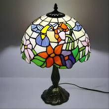 Load image into Gallery viewer, Elegant Flower Tiffany-Style Lamp Glass Tabletop