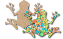 Load image into Gallery viewer, Frog Mosaic Backer (pre-drilled for hangable & stakeable kits)
