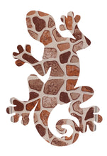 Load image into Gallery viewer, Gecko Mosaic Backer (pre-drilled for hangable & stakeable kits)